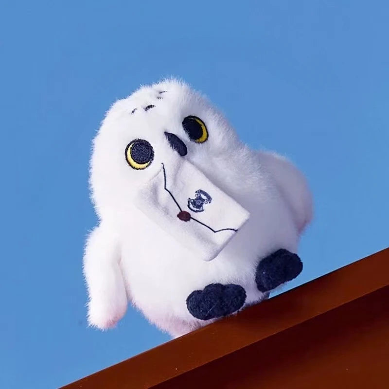 Cartoon Hedwig Owl Plush Toys Soft Stuffed Animals Plushie Toys Shoulder Decor Fun Toy Boys Girls Birthday Gifts