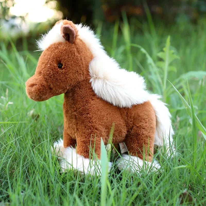 Super Simulation Horse Plush Dolls Stuffed Animal High Quality Super Realistic Pony Plush Toy Classic Birthday Gift For Children