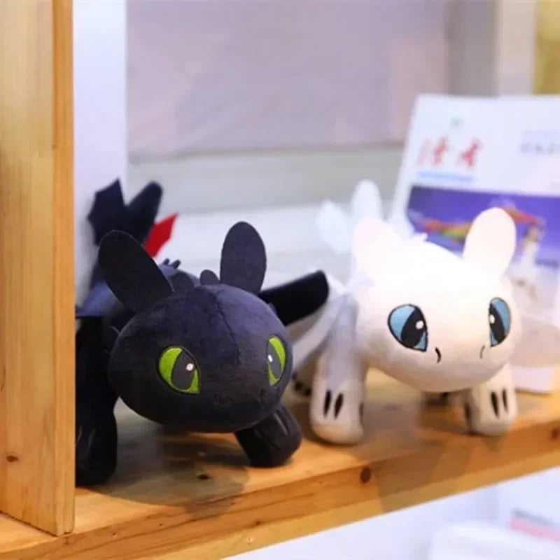 Plush How to Train Your Dragon Toys Kawaii White black dinosaurs Animal Stuffed Plush Toys In Stock Plush kid Birthday Gift