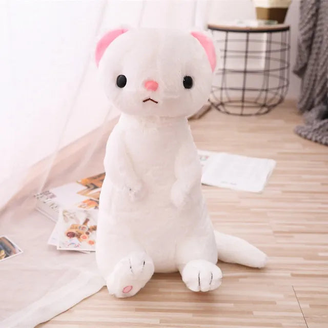 1pc 50cm Fluffy Ferret Plush Toy Soft Stuffed Peluche Cartoon Animal Ferret Dolls Home Decoration Toys Kids Girls Xmas Gift