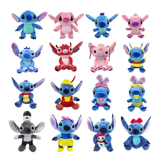 25cm Disney Plush Toy Disney Stitch Original Anime Figures Lilo & Stitch Cute Stuffed Toys Movie Peripherals Soft Ornaments Gift