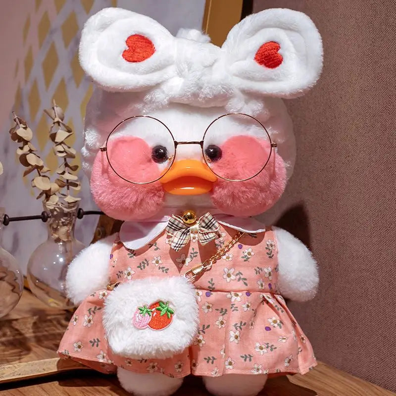 30cm Kawaii Cosplay White Duck Plush Toys Cute Stuffed Duck Lalafanfan Duck Hug Animals Toys Soft Plushies Children Toys