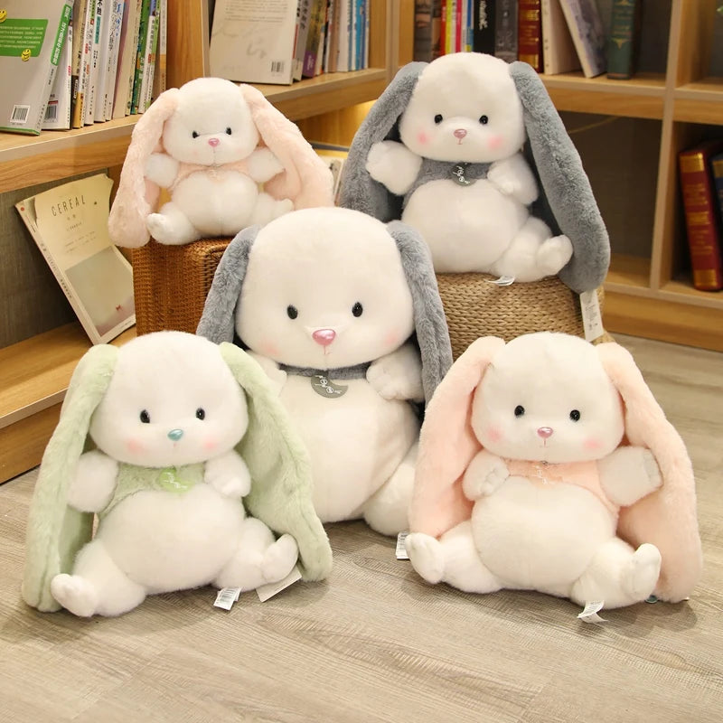 Cuddly Fat Long Ears Rabbit Dolls Baby Kids Daughter Appease Sleep Toys Room Sofa Bed Cushion Plush Colorful Bunny Peluche