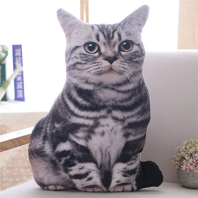 1pc 50cm Simulation Plush Cat Pillows Soft Stuffed Animals Cushion Sofa Decor Baby Appease Sleeping Doll Cotton Animals Gifts