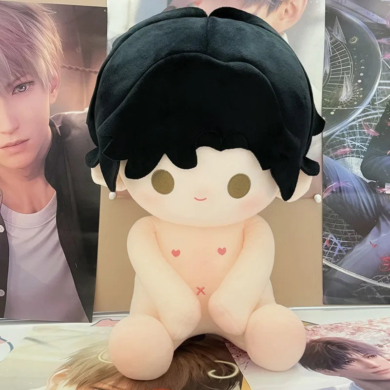 40cm Naked Zayne/Rafayel Plush Cotton Doll Cute Idol Stuffed Super Star Figure Doll Can Change Clothes Gift Love And Deepspace