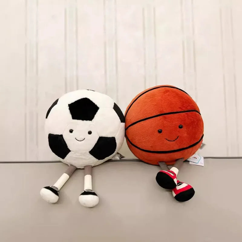 Fun Ball Games Dolls Plush Toy Basketball Doll Bedroom Decorations Billiards Black Eight Football Baby Dolls Pets Toys