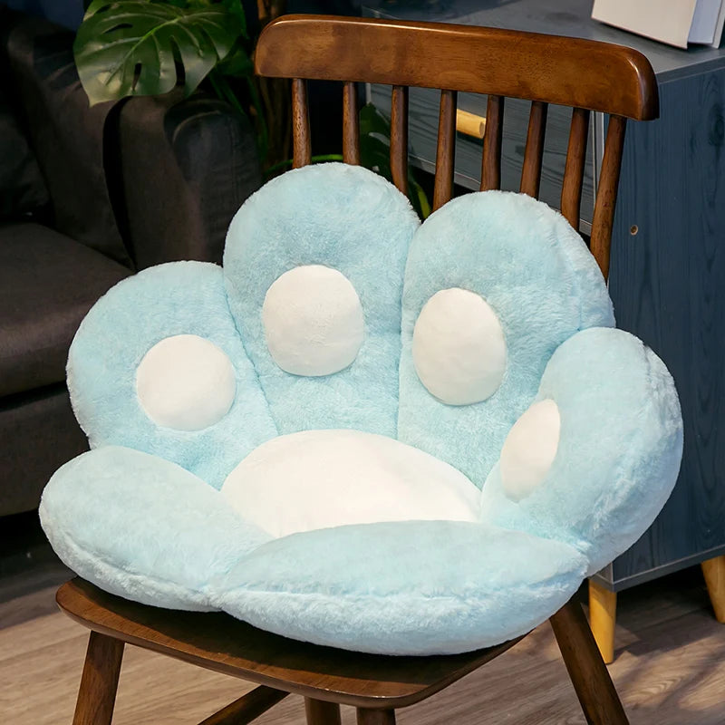 70cm  Kawaii Plush Bear Paw Mat Cute Animal Bear Cat Foot Pillow Heart Plush Cushion Stuffed Soft Toys for Home Decor Gifts