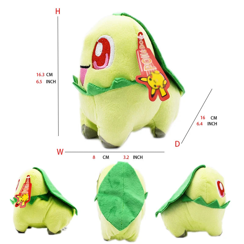 Pokemon Anime Cyndaquil Chikorita Totodile Kawaii Plush Toy Stuffed Doll Christmas Halloween Gifts For Kids