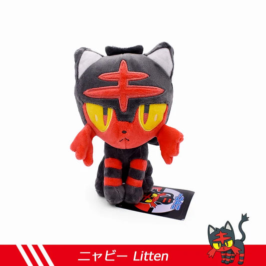 Pokemon 20cm Plush Toy Kawaii Litten Stuffed Peluche Doll Kids Girls Boys Toys Gifts