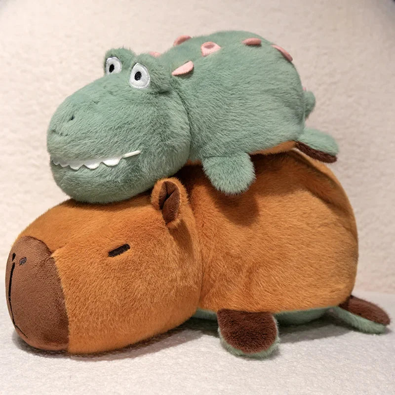 25/35CM Kapibala Capybara Turn To Bee Crocodile Plush Toy Internet Celebrity Capybara Toys Doll Children's and Girls' Gift