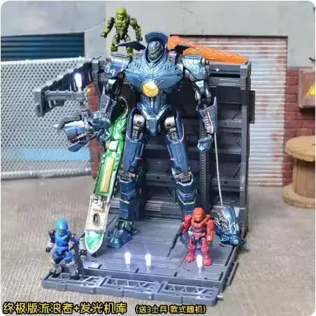 2024 New Hot Pacific Rim Mecha Model Striker Eureka Gipsy Danger Mech Action Figure Movable Joints With Led Light Toy Boys Gifts