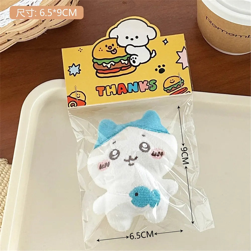 Cute Chiikawa Cartoon Plush Brooch Girl Backpack Decoration Bag Pendant Accessories Doll Scarf Clothing Pin Children Gift