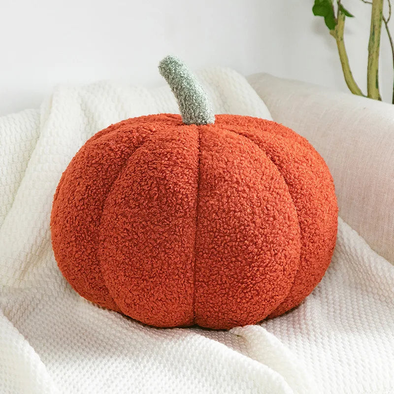 High Quality Luxury Woody Decor Pumpkin Shaped Pillow Nordic Style Room Decor Pillow Plush Sofa Living Room Bedside Bed Cushion