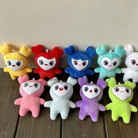 Lovelys Plush Korean Super Star Plush Toy Cartoon Animal TWICE Momo Doll Keychain Pendant Keybuckle PlushToy for Fans ONCE