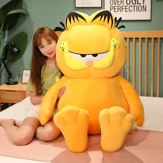 Garfield Fat Angry Cat Plush Toy Disney Animals Lazy Foolishly Tiger Skin Simulation Ugly Cat Stuffed Doll Pillow Gift Christmas