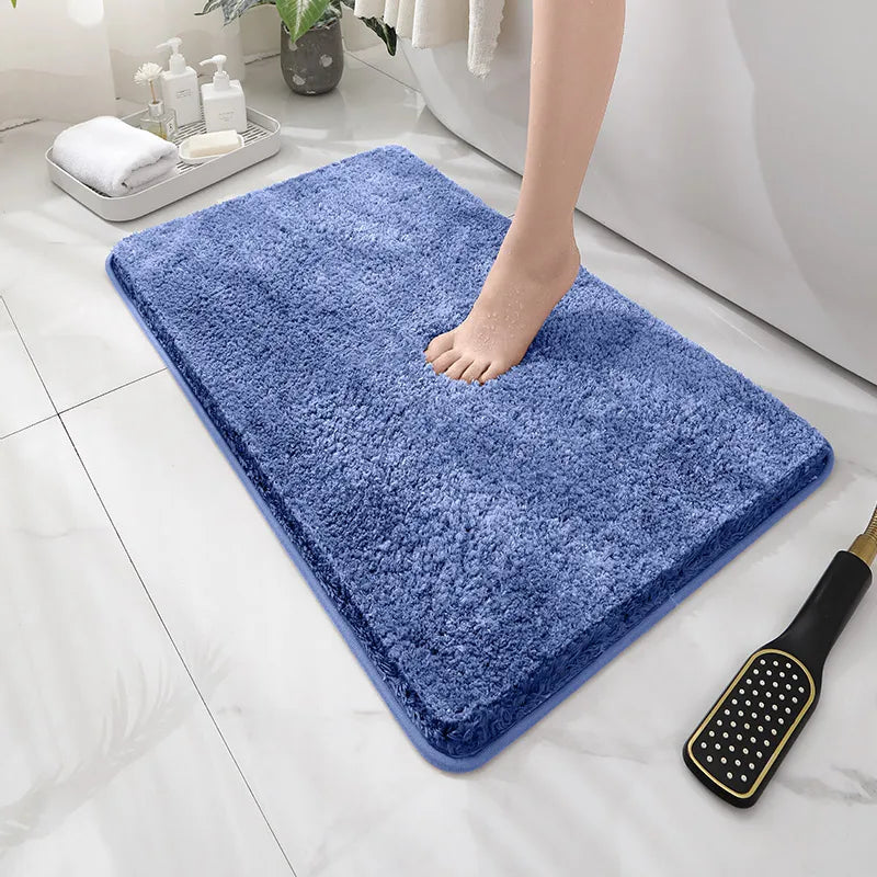 Soft Comfortable Thick Plush Floor Mat,Bathroom Floor Rug,Bedroom Carpet,Living Room Mat,Non-slip Rug,Water Absorption Anti-Slip