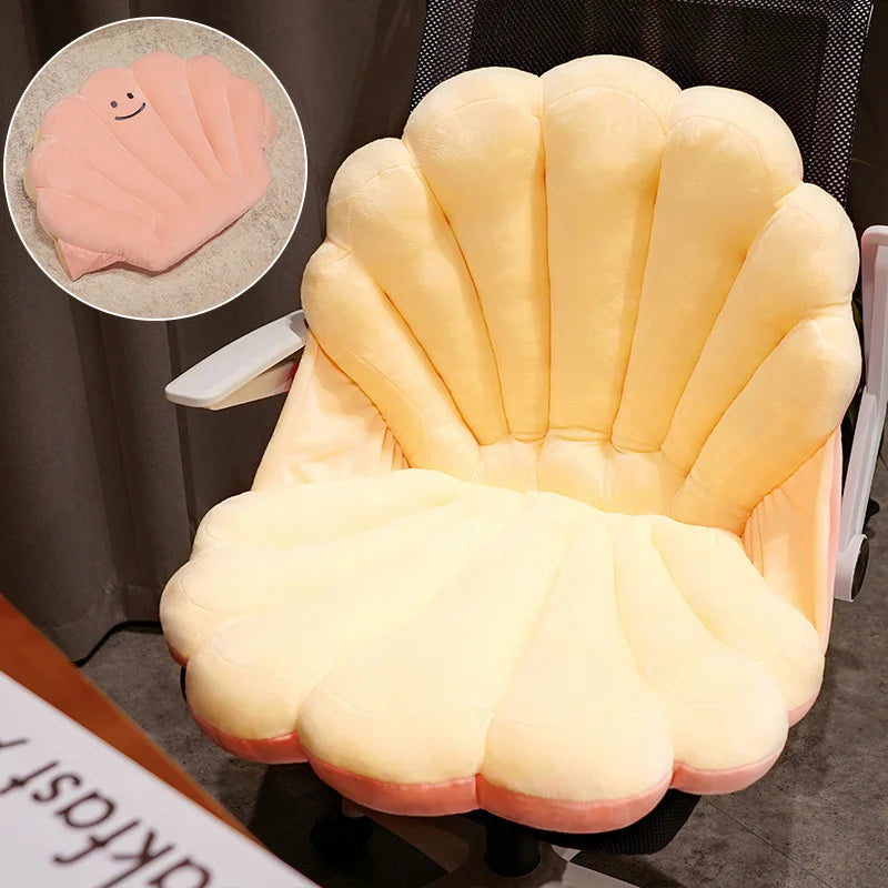 Cartoon Cute Shell Shaped Plush Cushion Toys Stuffed Sofa Pillow Soft Floor Mat Seat Chair Cushion Kids Lovers Birthday Gift