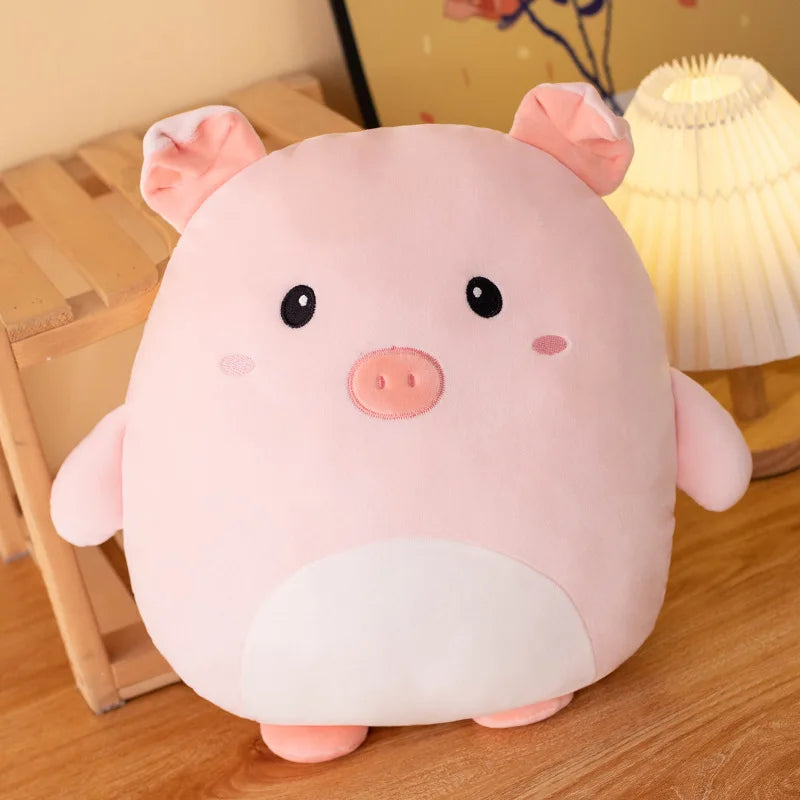 40cm Cuddly Squishy Penguin Pig Rabbit Panda Crab Kawaii Zoo Animal Plush Pillow Soft Plushie Peluche Doll Kids Birthday Gifts