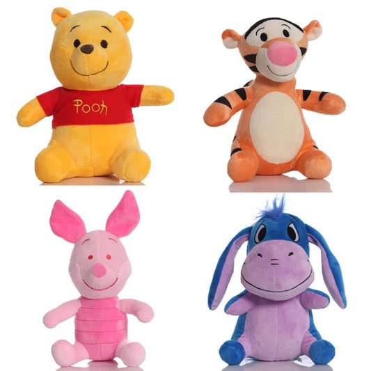 Disney Cartoon Bear Donkey Tigger Piglet Pig Plush Doll Comfortable Rag Doll Sitting Little Tiger Children's Toy kids gifts