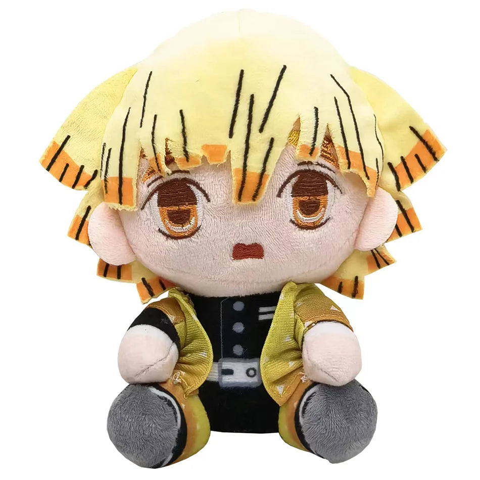 19cm Japan Anime Demon Slayer Akaza Rui Iguro Obanai Tanjirou Kamado Nezuko Agatsuma Zenitsu Plush Toys Doll Peluche Gift