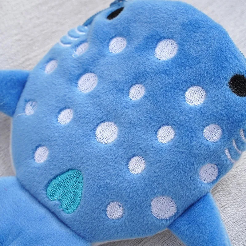 New Cartoon Shark Plush Coin Purse, Cute Pendant, Data Cable Bag, Zipper Bag