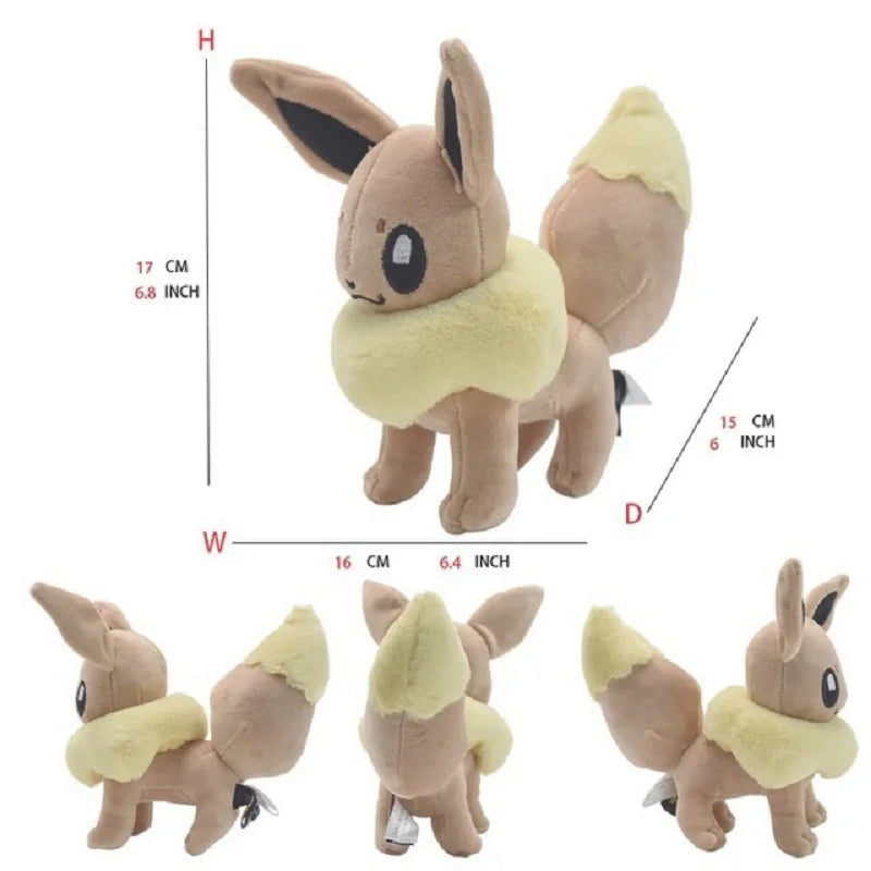 Pokemon Shiny Cubone Caterpie Butterfree Plush Toys Eevee Mew Umbreon Sthffed Espeon Vaporeon Ninetales Peluche Dolls Gifts Kids