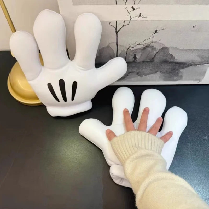 Hot Disney Mickey Mouse Plush Gloves Big Paw Funny Gloves Cosplay Mickey White Gloves Performance Toy Doll Accessories Toy Gift