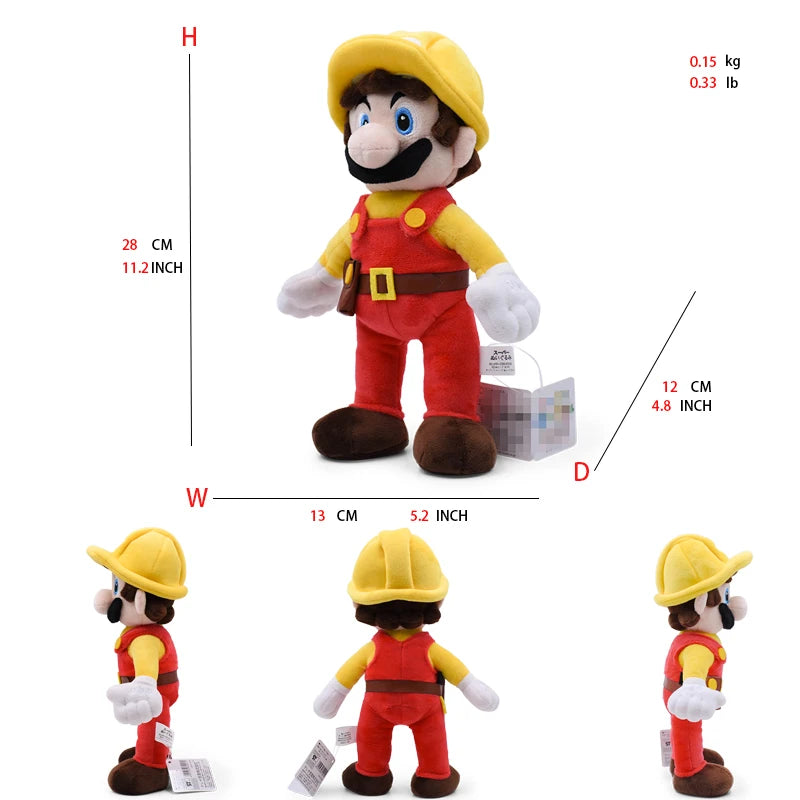 41 Styles Mario Stuffed Plush Toys Princess Peach Toadette Bowser JR Luigi Yoshi Waluigi Wario Anime Cartoon Peluche Dolls