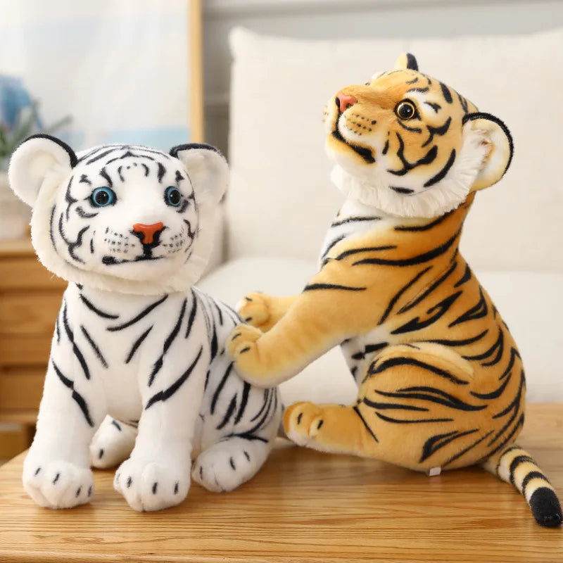 Cute Lion Tiger Doll Plush Toy Stuffed Toys Kawaii Plushies Dolls Pillow Simulation Animals Toys for Children Home Decoration