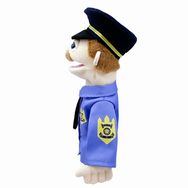 Simulation Cartoon Profession Series Big Hand Puppet Plush Doctor Police Officer Nurse Teacher Job Puppet Ventriloquism Doll