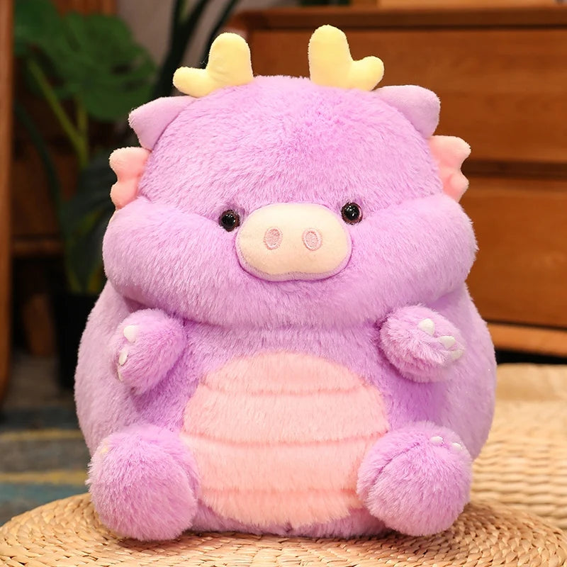 New Kawaii Pig & Dinosaur Plush Toy Stuffed Soft Animal Doll Throw Pillow Cushion Funny Birthday Xmas Gift for Friends