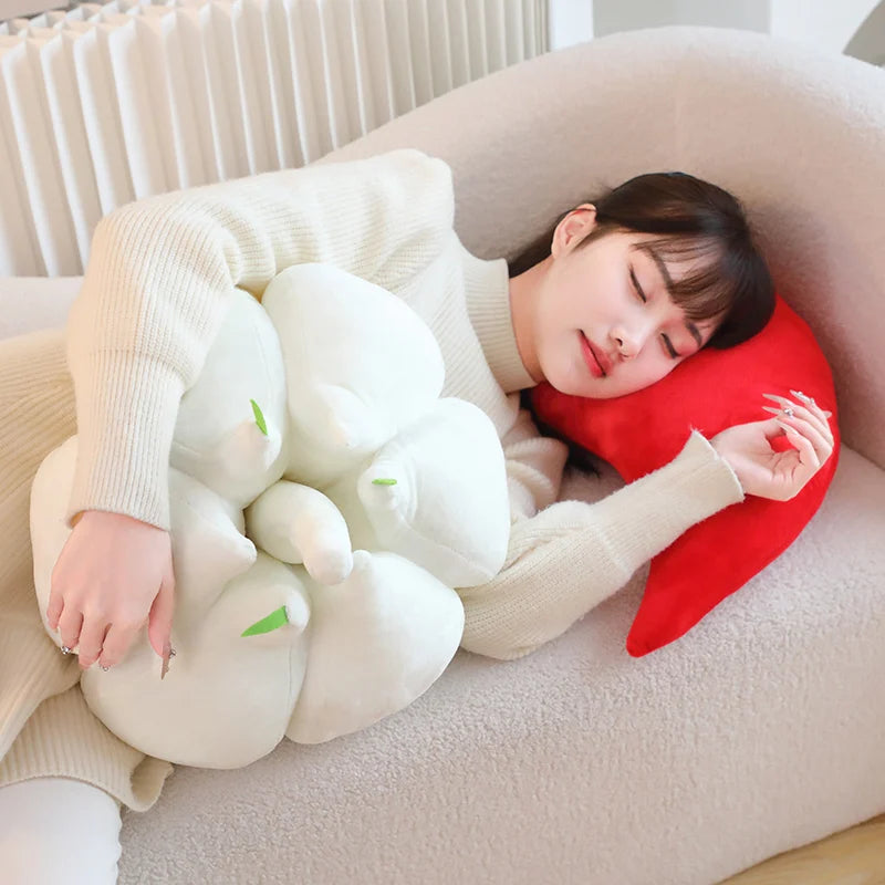 Simulation Big Eyes Garlic Chili Eggplant Plush Vegetables Toy  Soft Stuffed Plushie Doll Pillow Baby Kids Gift Decoration