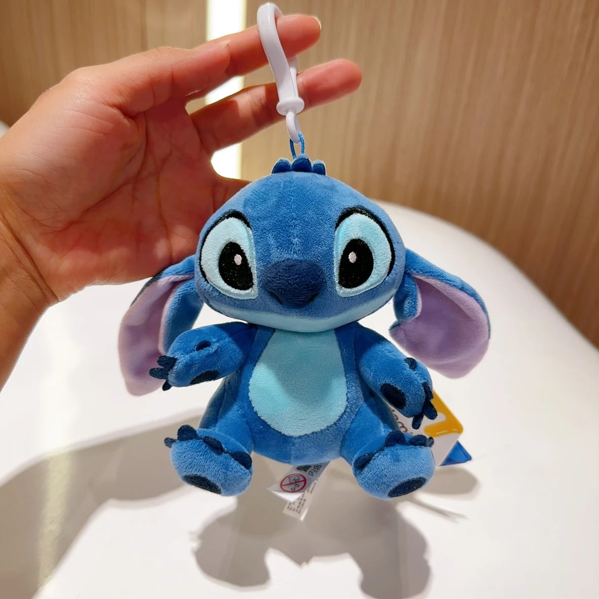 Original Disney Toy Story Stitch Kawaii Winnie Lotso Plush Doll Cartoon Stuffed Anime Keychain Pendant Strap Toys Gift For Kids