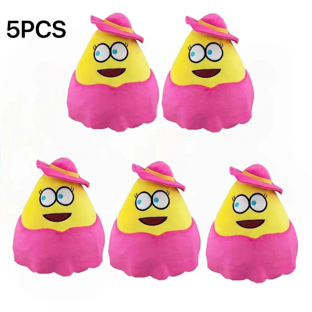 2024 NEW Pou Plush Cartoon Alien Toy, Kawaii Stuffed Animal Boneca, Figura do Jogo Quente, Presentes para Fãs, 22cm