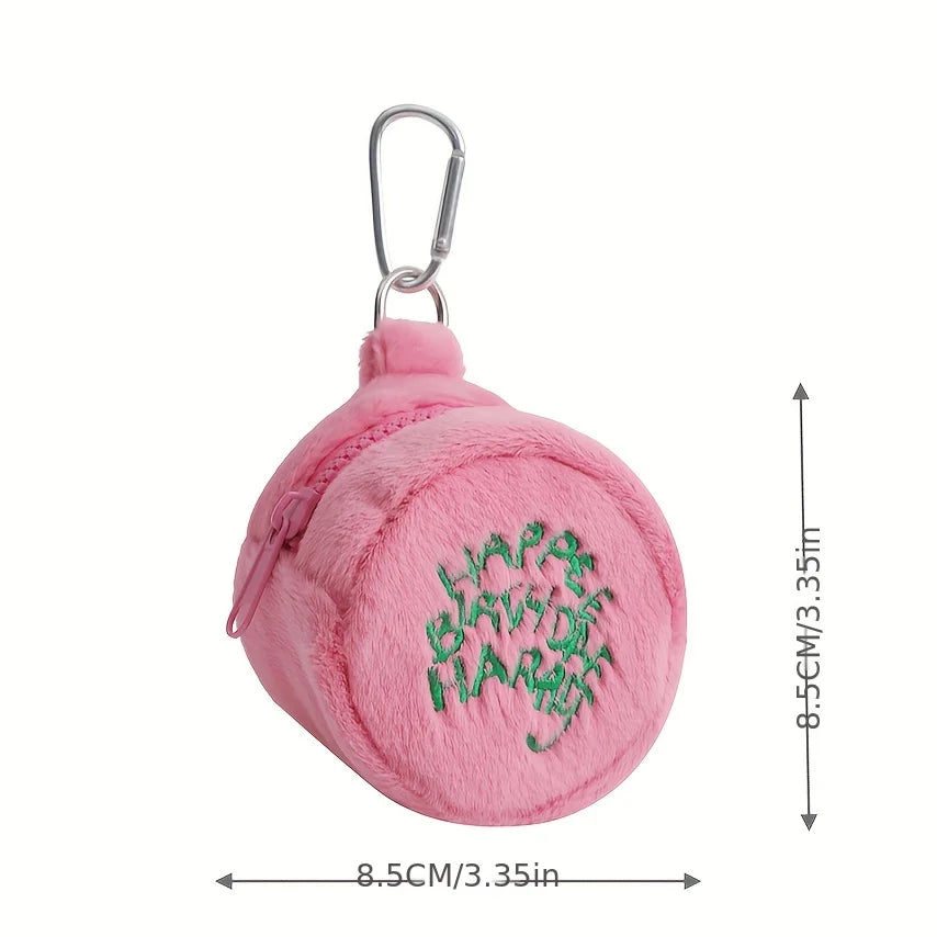 New Cute Earphone Small Thing Plush Coin Purse Key Jewelry Mini Storage Bag Women Girls Pouch Kawaii Travel Bag Decorations