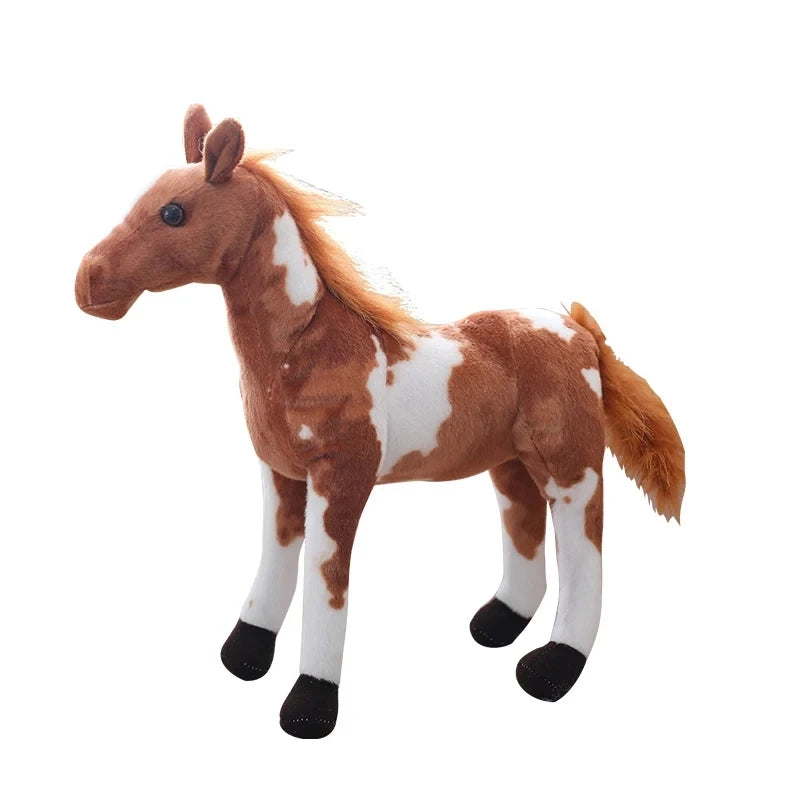 Cute Creative Cartoon Simulation Horse Plush Toy Doll Home Decoration Ornaments Children Kawaii Toy Girlfriend Birthday Gift