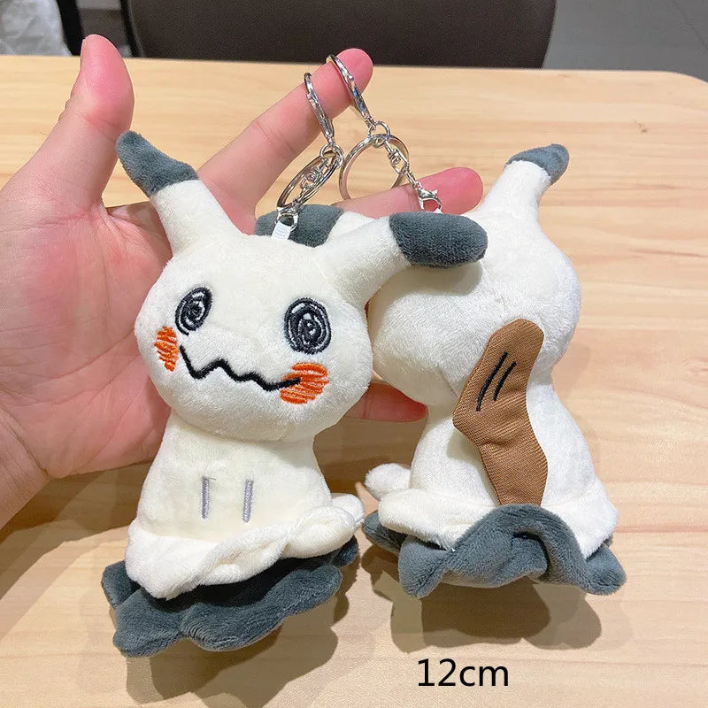 Pokemon Anime Mimikyu Plush Toy Stuffed Doll Keychain Pendant Tilted Head Soft Pikachu Kids Birthday Christmas Halloween Gifts