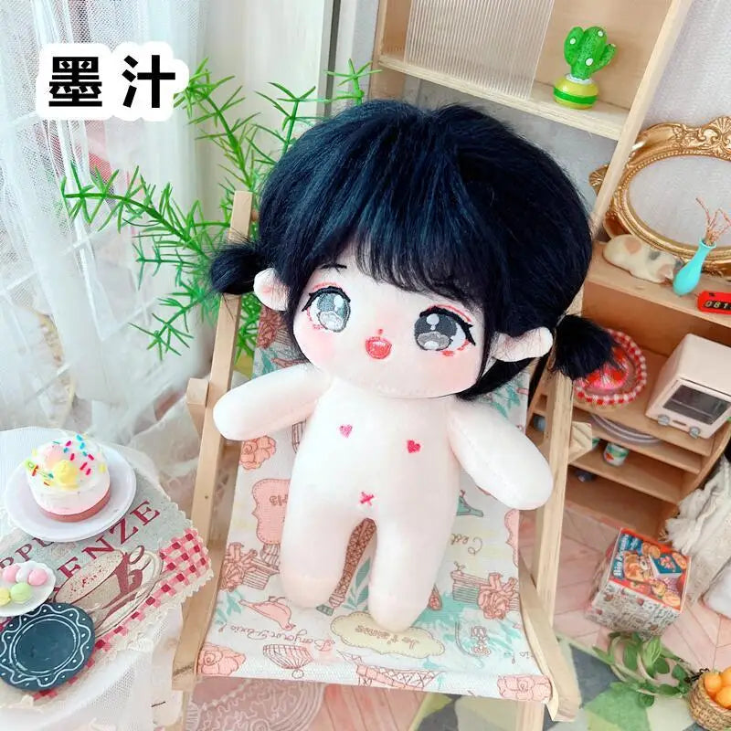 20cm IDol Doll Plush Cotton Star Dolls Kawaii Stuffed Baby Plushies No Attributes Dolls Toys Fans Collection Children Gifts