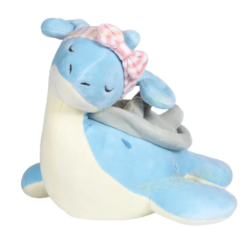 25cm Cute Sleeping Lapras Plush Toy Stuffed Japanese Anime Lovely Doll Pokemon Collect Plushies Xmas Gifts For Girl