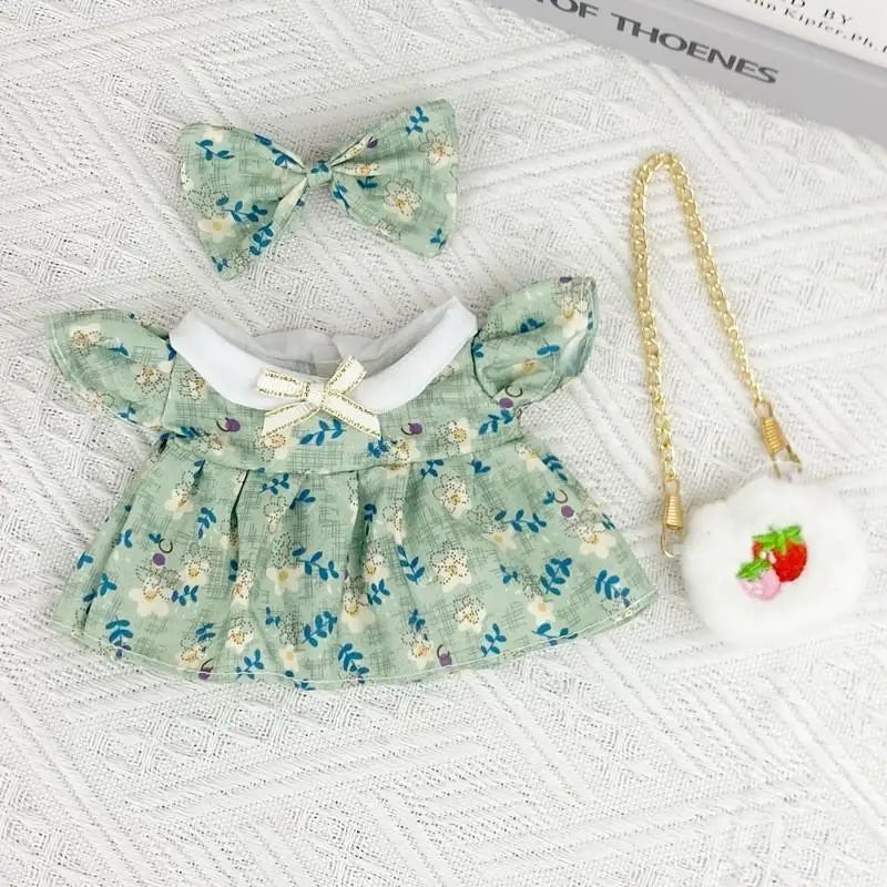 For Nommi clothes/ 20cm cotton doll outfit Baby Princess Skirt Doll Clothes