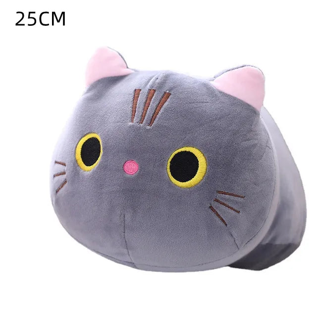 18cm/40cm/55cm Black Cat Shaped Soft Plush Pillows Doll Lovely Cartoon Animal Stuffed Toys Girls Birthday Gifts Ornaments