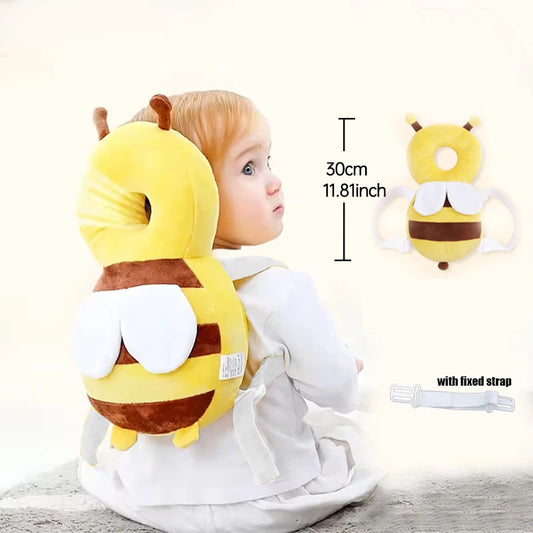 Head Back Protector Baby Protect Pillow Learn Walk Head Protector  Cushion Anti Fall Backward Cap Carry Cartoon Kids Safe Bibi