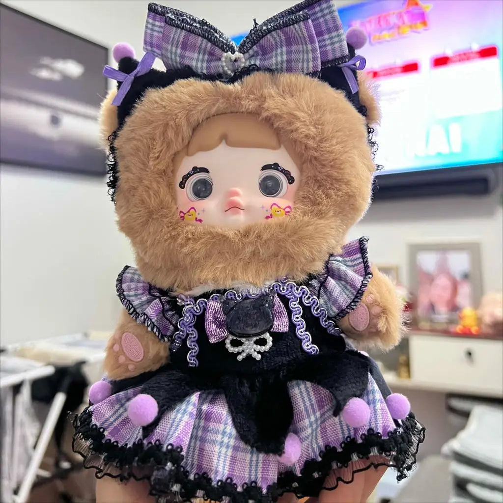 For Nommi/20CM Cotton Doll Rompers Cartoon Plush Doll Replacement Outfit Lolita Dress Playing House Accessories DIY Mini Clothes