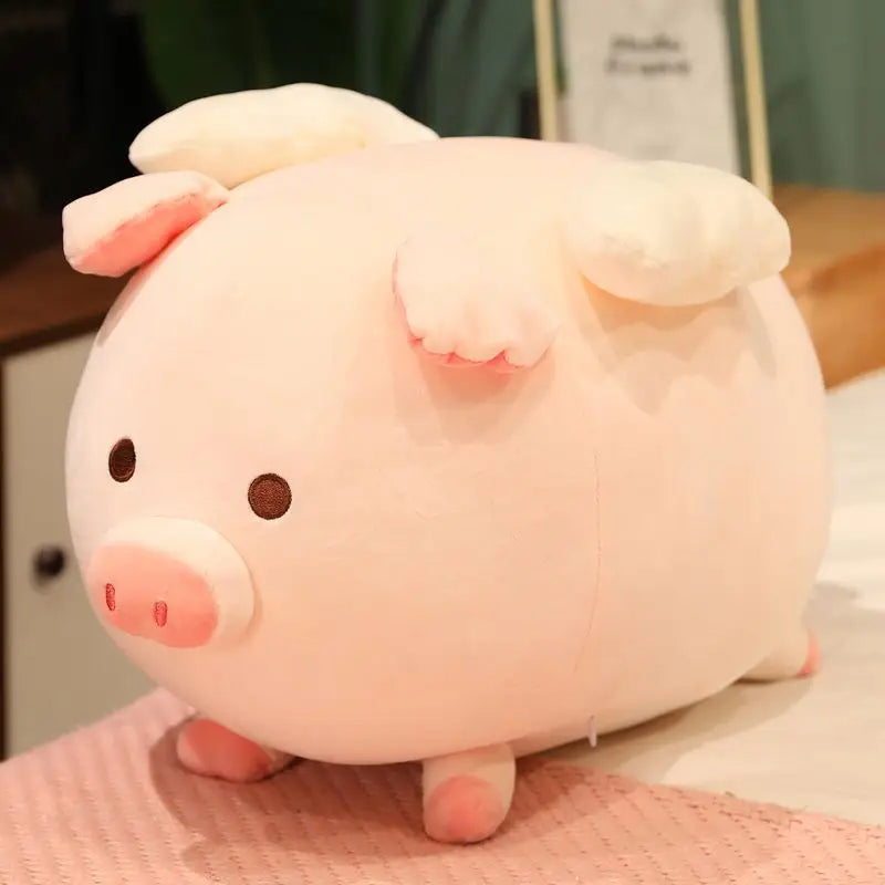 23cm-75cm Kawaii Wing Animal Pillow Soft High Quality Pink Piggy Soft Cute Stuffed Plush For Children Boys Birthday Gift