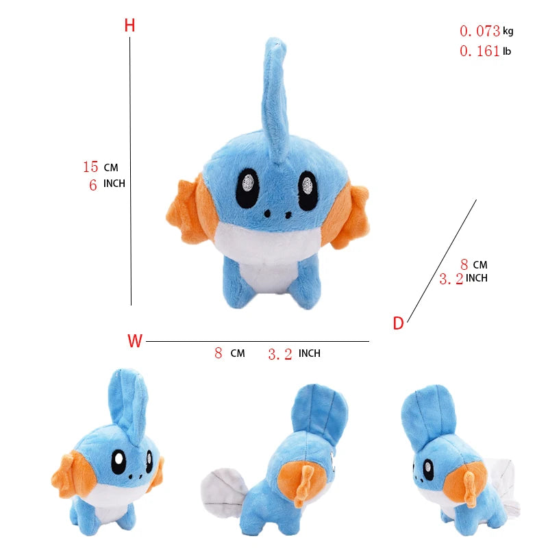 Pokemon Peluche Mudkip Torchic Treecko Mega Swampert Plush Toys Stuffed Dolls First partner Kawaii Christmas Gift For Children