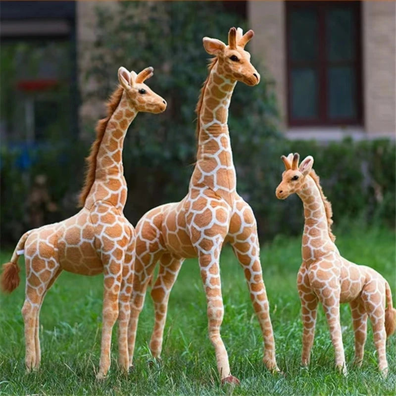 50-120cm Giant Real Life Giraffe Plush Toys High Quality Stuffed Animals Dolls Soft Kids Children Baby Birthday Gift Room Decor