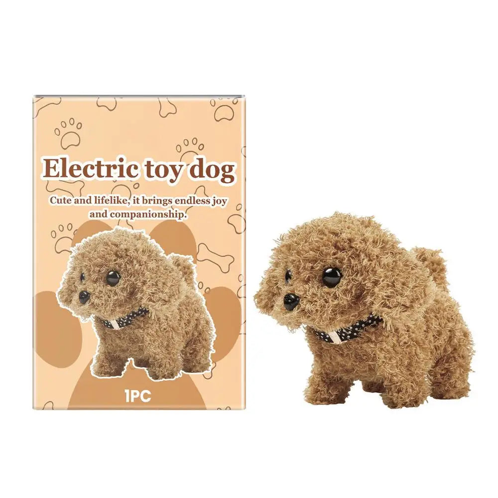 Walking Dog Toy Stuffed Robot Toy Interactive Plush Dog Toy Adorable Walking Electronic Puppy Features Walking Barking Tail