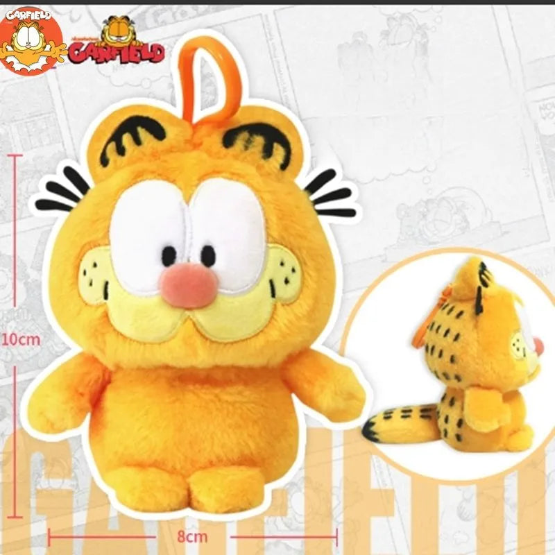 8 Styles GARFIELD Original Cute Plush Toy Soft Cat Stuffed Doll Cartoon Plushie Keychain Pendant for Boys Girls Birthday Gift