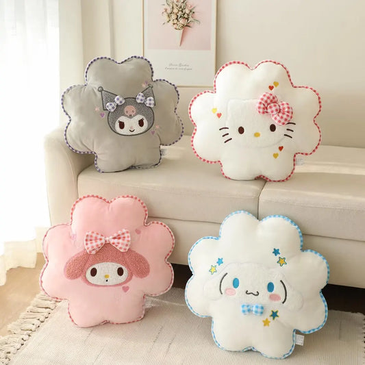 Sanrio My Melody Plush Cushion Cute Cartoon Anime Cinnamoroll Hello Kitty Stuffed Pillow Bithdays Gifts For Girl