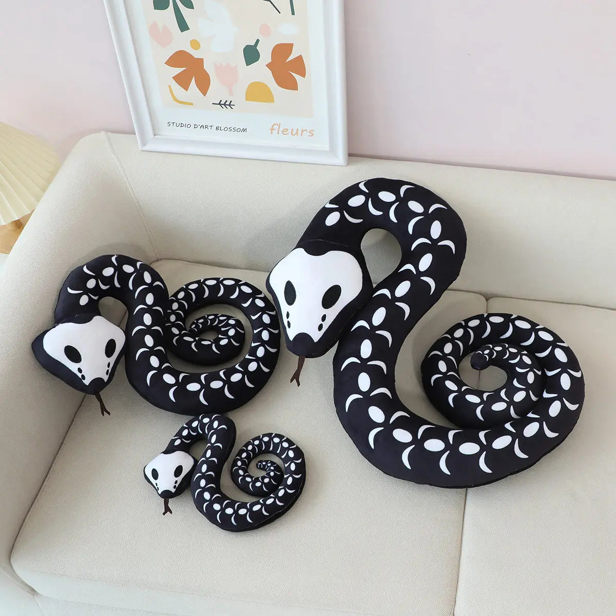 Simulation Python Plush Cartoon Simulation Animal Toys Python Stuffed Dolls Kawaii Room Decor Kids Birthday Xmas Gifts